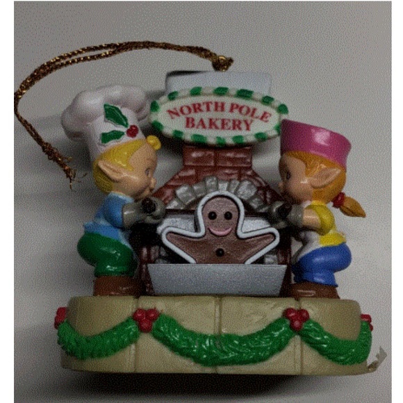 Vintage Mistletoe Magic Collection Christmas Ornament-Elves in North Pole Bakery - Picture 7 of 7